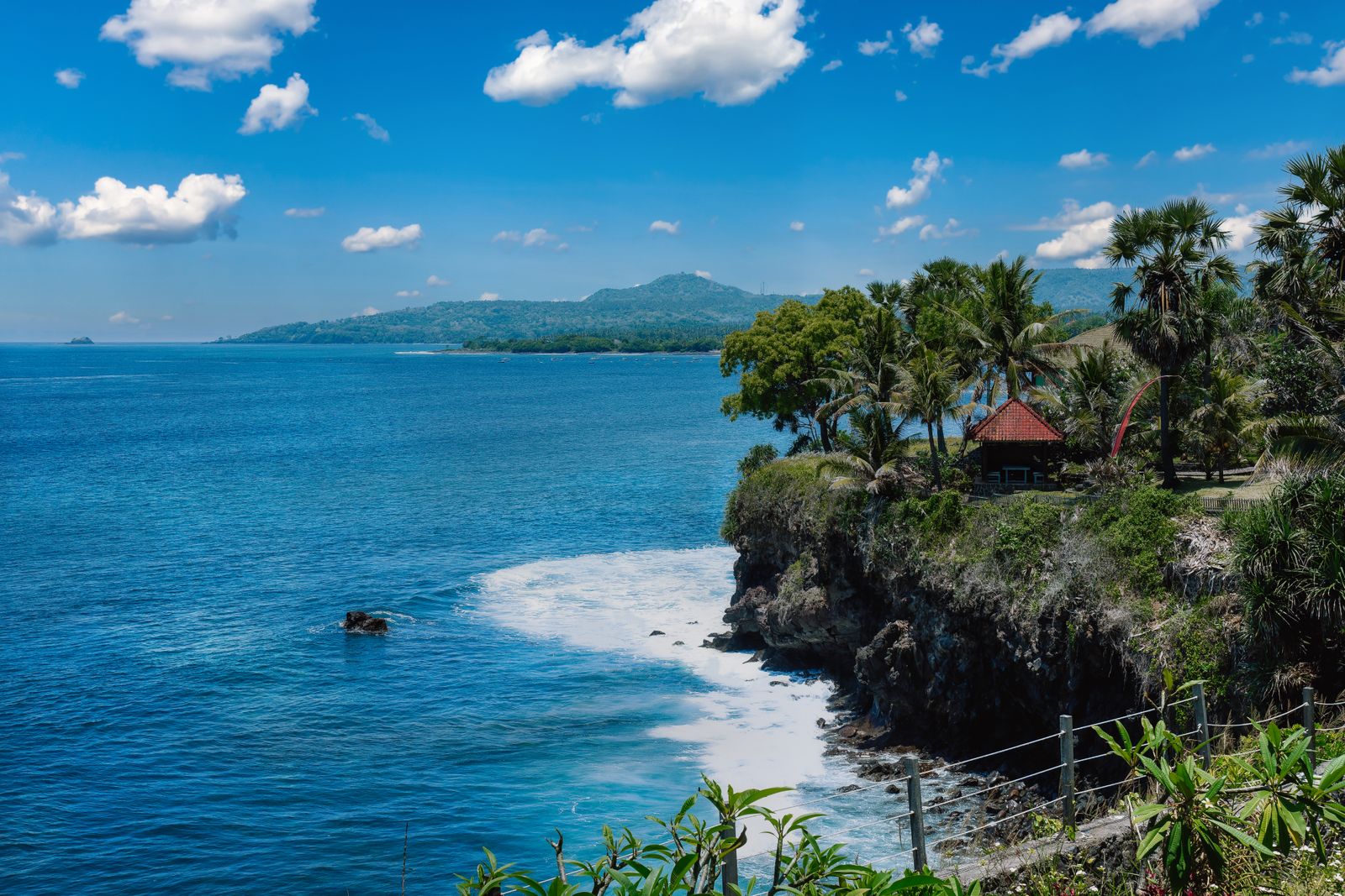Cliff coastline in Bali